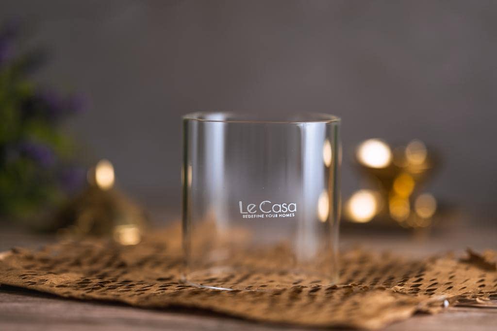 LeCasa - Brass Shraddha Diya with Glass Cover - Big | Made with Traditional Design - Made in India Product | 100% Pure Brass Material with ISO Certification |