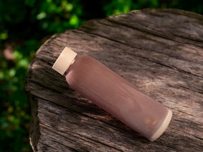 LeCasa - Duro Sports Copper Water Bottle 950ML | Color - Terracotta | 100% Pure Copper with ISO Certification | BPA Free, Leak Proof, Rust Free & Eco Friendly |