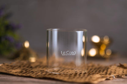LeCasa - Brass Shraddha Diya with Glass Cover - Big | Made with Traditional Design - Made in India Product | 100% Pure Brass Material with ISO Certification |