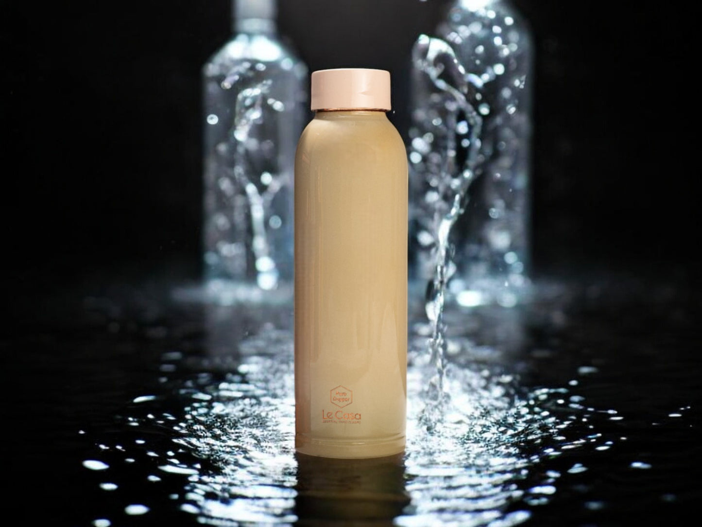 LeCasa - Duro Sports Copper Water Bottle 950ML | Color - Pear Green | 100% Pure Copper with ISO Certification | BPA Free, Leak Proof, Rust Free & Eco Friendly |